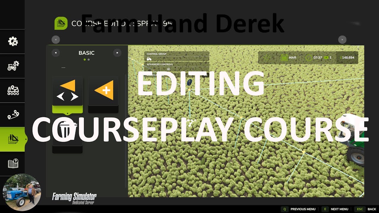 FS25 Editing a Course on Courseplay