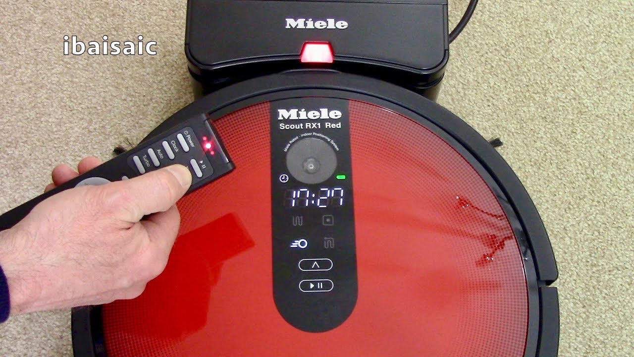 Miele Scout RX1 Red Robotic Vacuum Cleaner Demonstration & Review