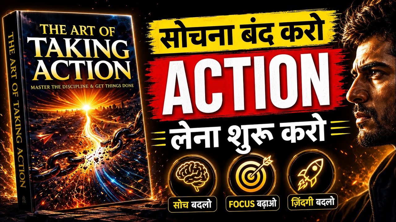 The Art of Taking Action | सोचना बंद करो, काम करना शुरू करो | Book Summary in Hindi | Audiobook