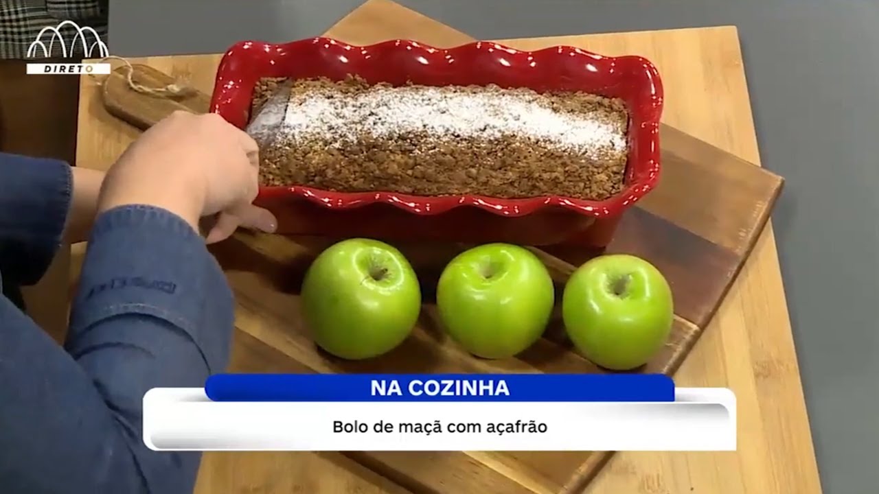 Bolo de Maçã com Açafrão: Mónica Pereira  - D'Mais - 16 de Janeiro 2020