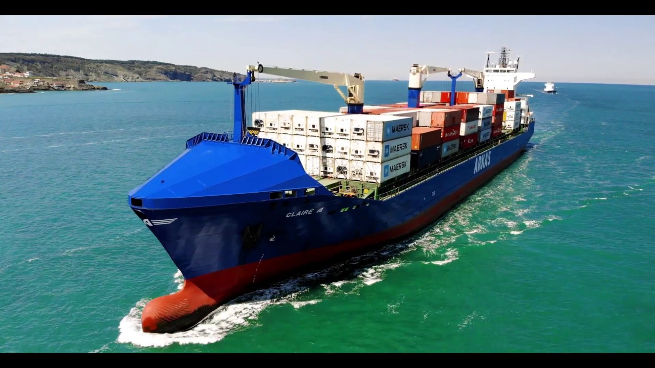 CLAIRE A CONTAINER SHIP passed from Bosphorus #ARKAS