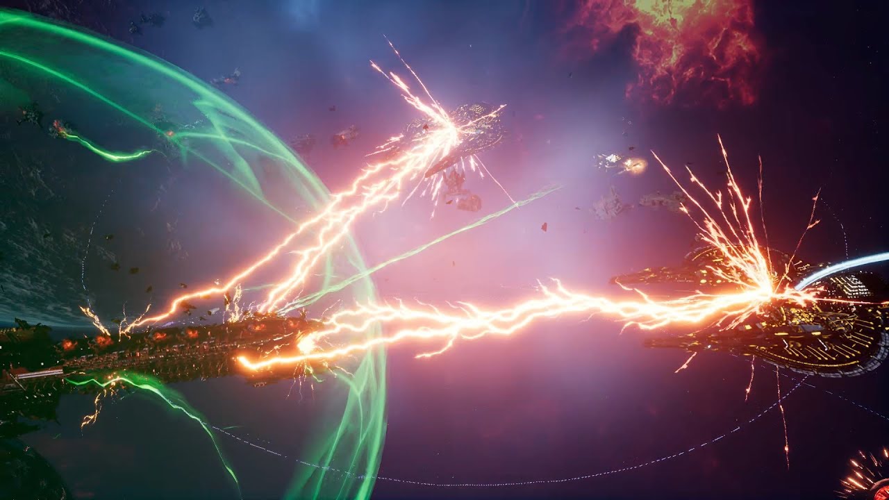 Skalgrim Mod 2021: Nyadra'zathas in action! Necrons vs Space Marines - Battlefleet Gothic Armada 2