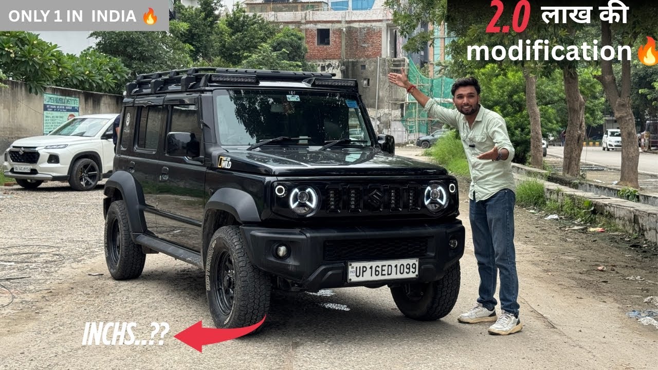 😈 Z-Black Testfully 🦋 Modified Maruti jimny 4x4 ✅ II 2025 में Thar लेने से पहले ये video जरूर देखो 💯