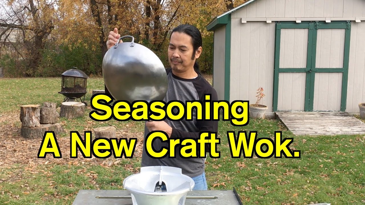 How to season a new Wok.