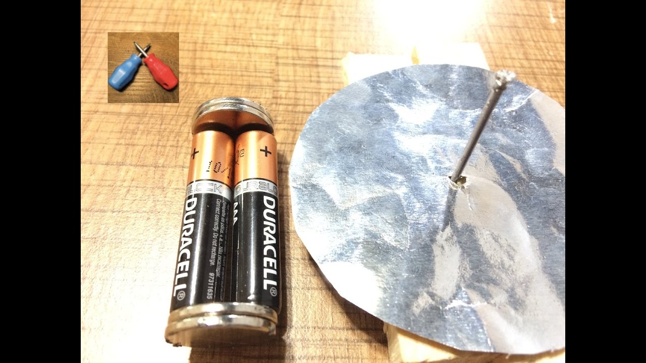 Basit elektrik motoru yapımı -3 , simple electric motor