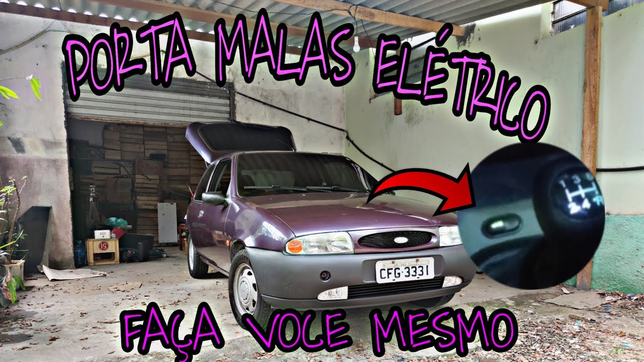 INSTALANDO ABERTURA ELÉTRICA NO PORTA MALAS  DO FIESTA