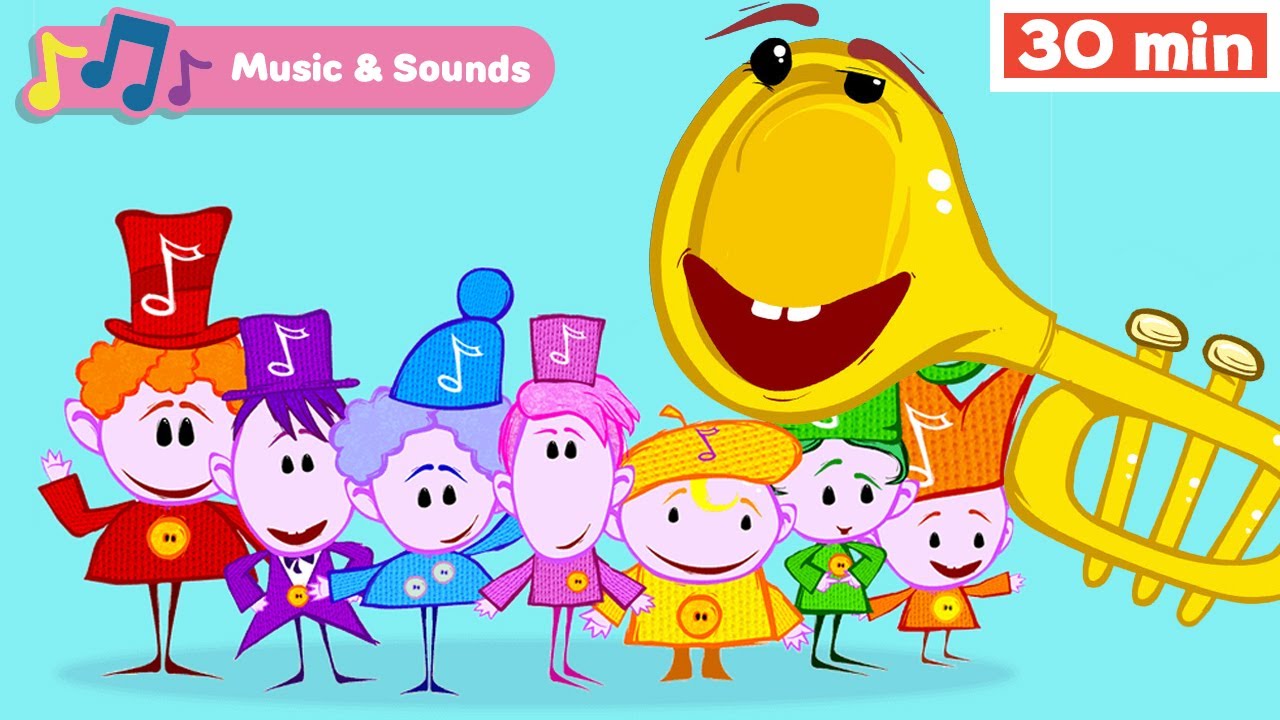 Musical Instruments for Kids – The Notekins | Baby Songs | The Best Sounds Around | Tambourine +