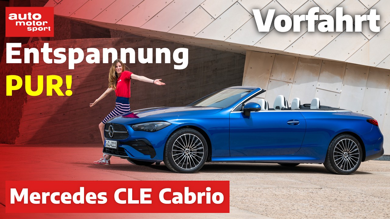 Mercedes CLE Cabrio: besser als Motorrad fahren?! – Vorfahrt (Review) | auto motor und sport