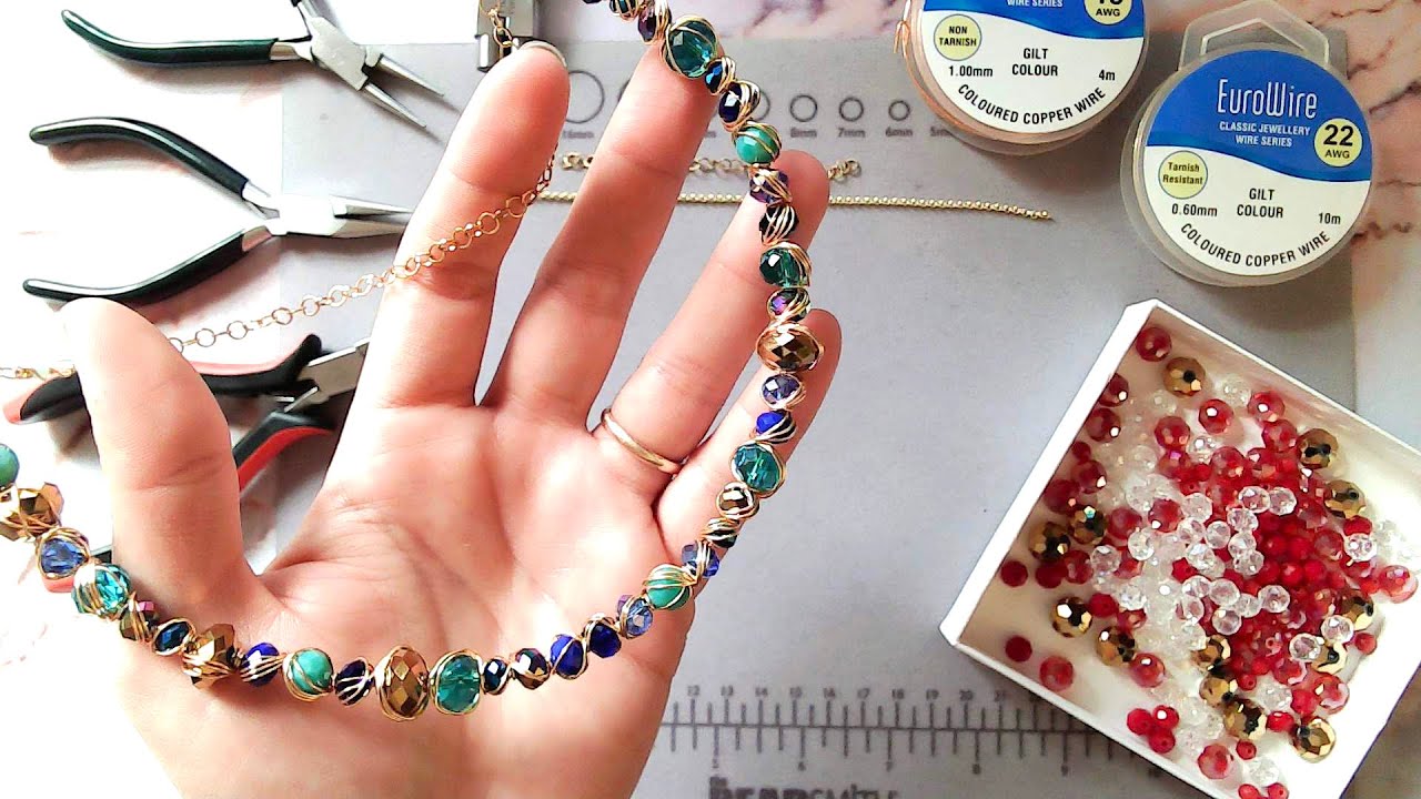 Tutorial #3 - Collana Anna | Tecnica wire | Collana con cipollotti e filo di rame