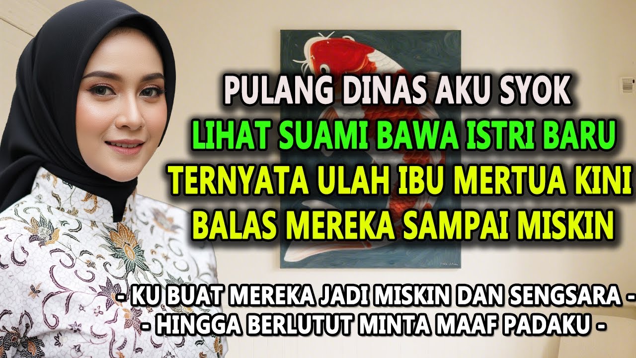 PULANG DINAS AKU SYOK LIHAT SUAMI BAWA ISTRI BARU, KU BALAS DIA SAMPAI MISKIN #novelromantis #drama