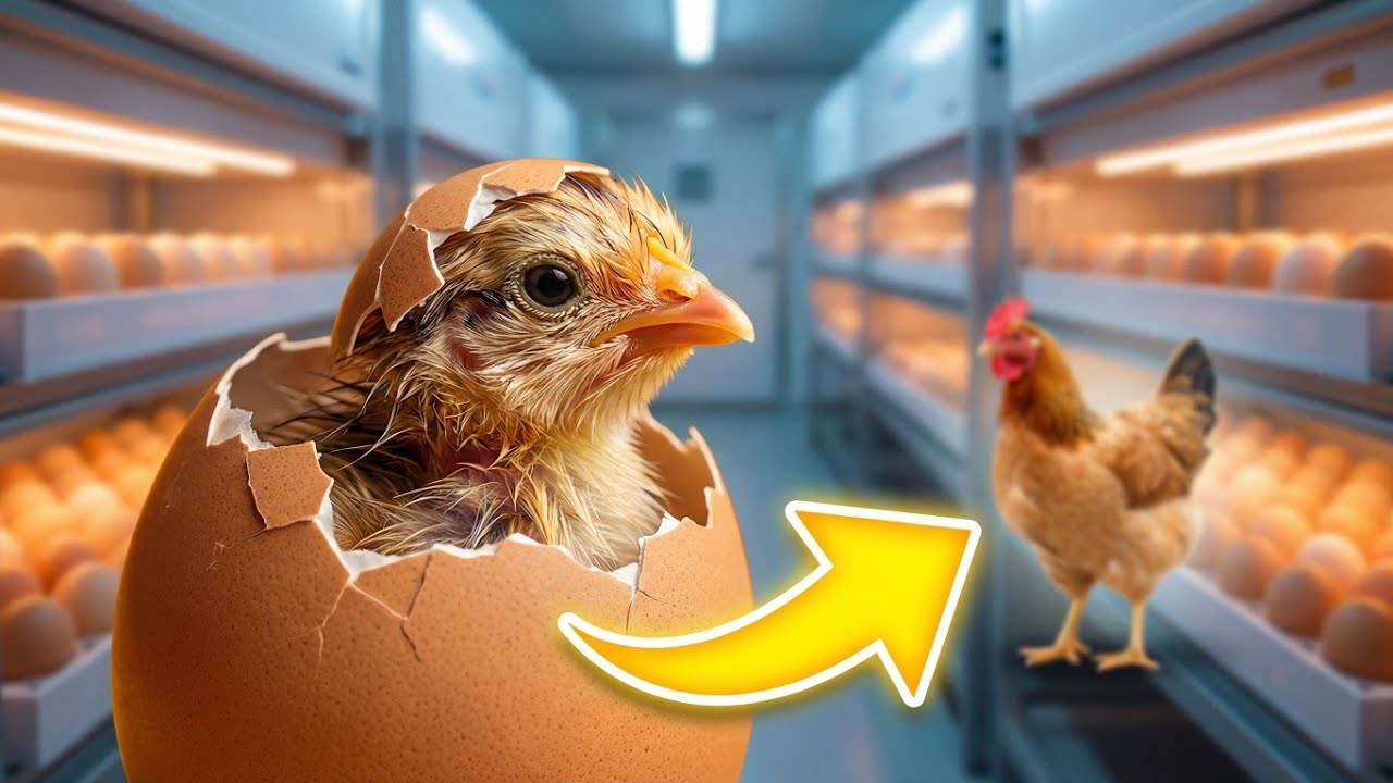 Inside Egg to Chicken Factory Process  | How Chicks Are Made Step by Step