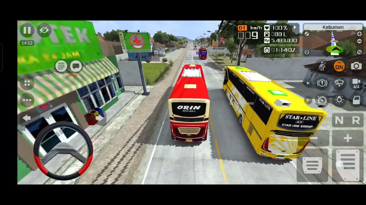 💥Bussid Multiplayer v4.4.1💥 Orin rm2 vs🥶 Star Line fuso ac🥵vs GL vs Al-baraka✨