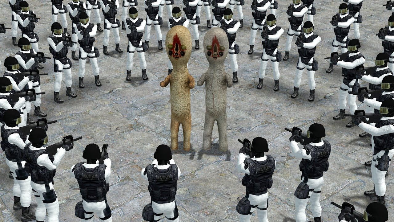 SPC-173 VS SCP GUARD ALPHA!!! Garrys Mod Sandbox
