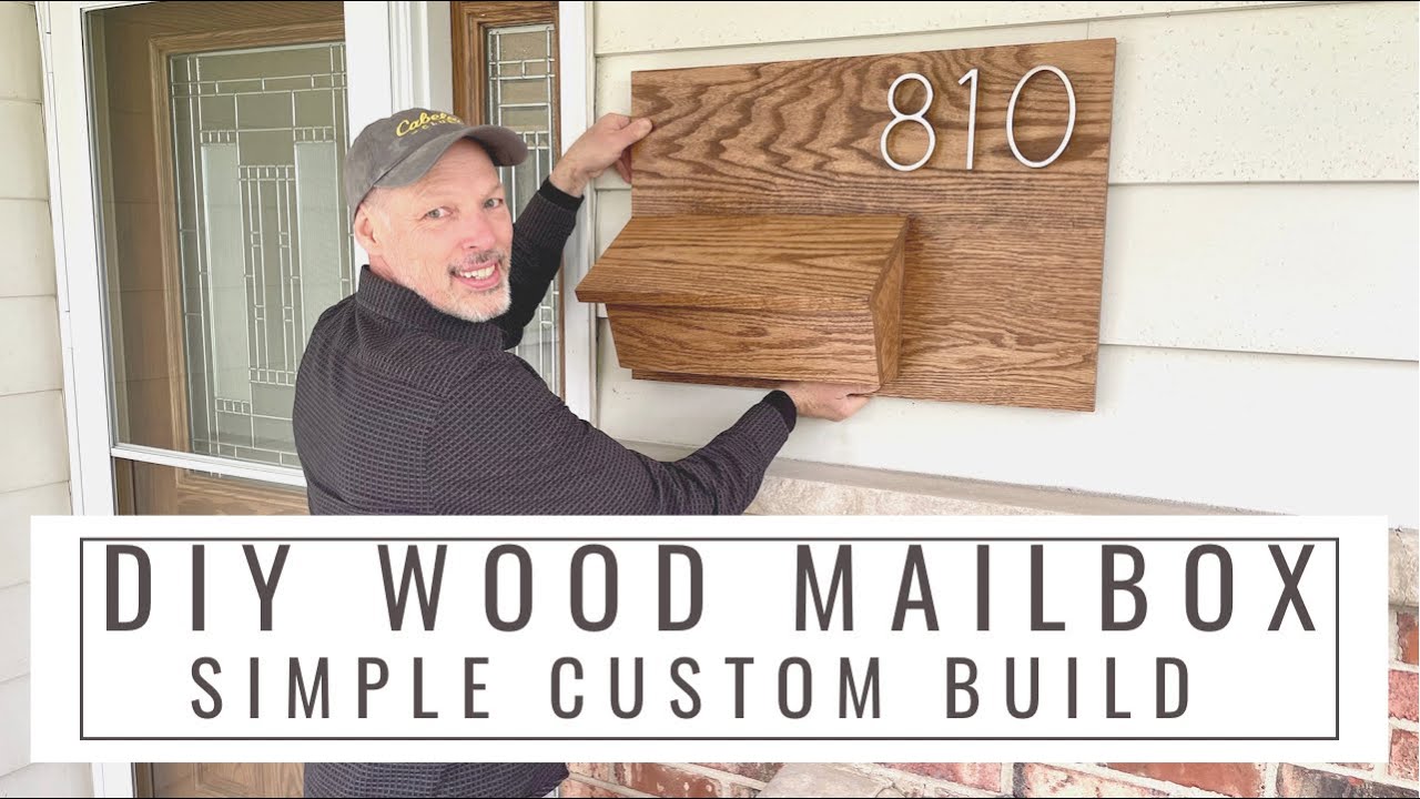 MAILBOX DIY: Wood Mailbox with House Number