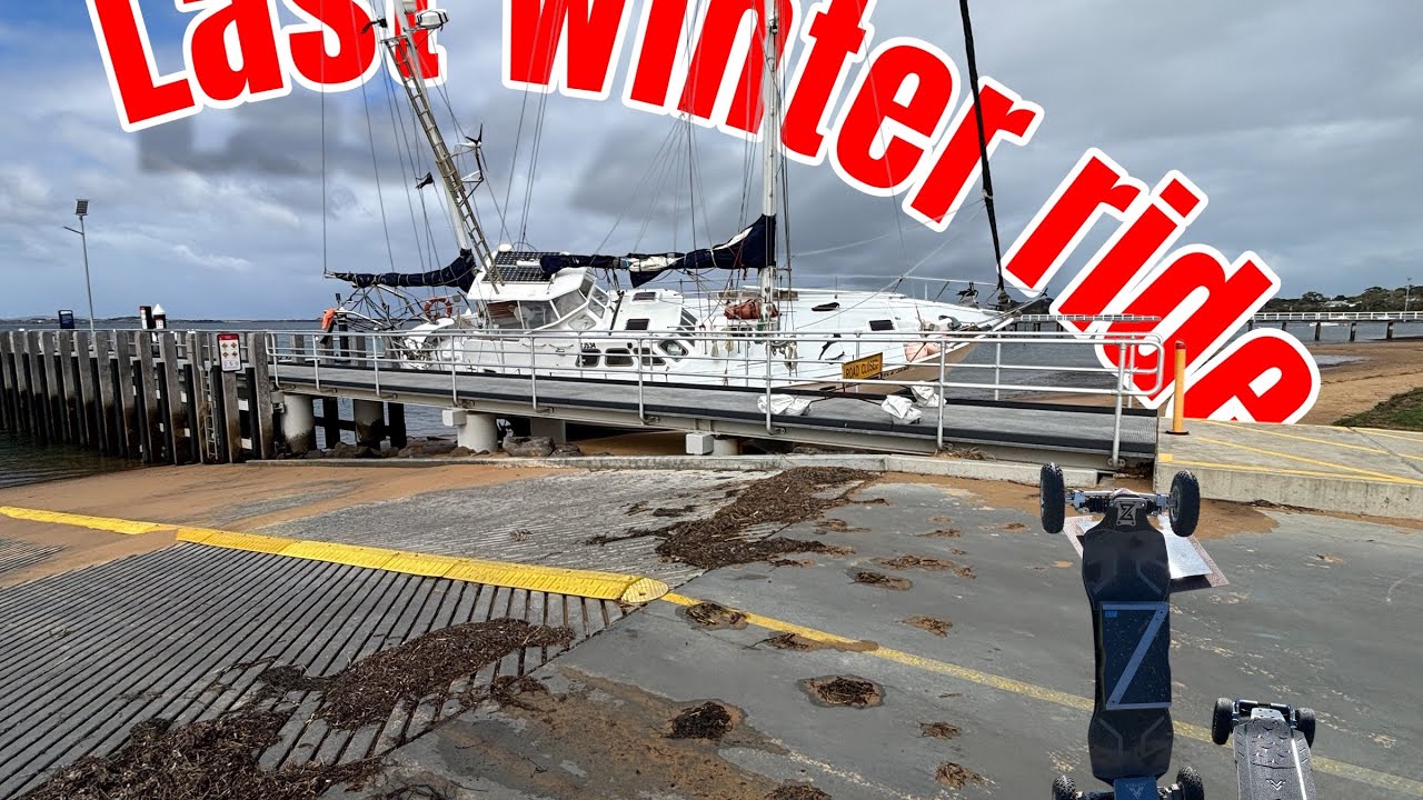 Last winter ride. Annual electric skateboard weekend away with Ecrooz. 