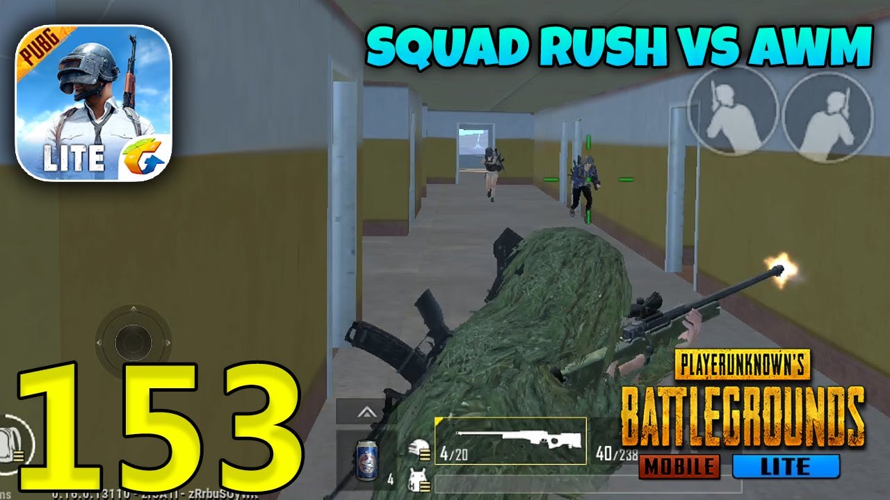 AWM VS Squad Rush, Who Will Win?? | PUBG Mobile Lite Solo Squad Gameplay