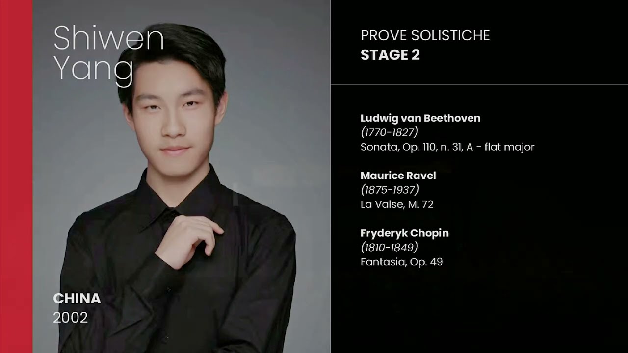Piano FVG 2023 - Prove Solistiche / Stage 2 - Shiwen Yang