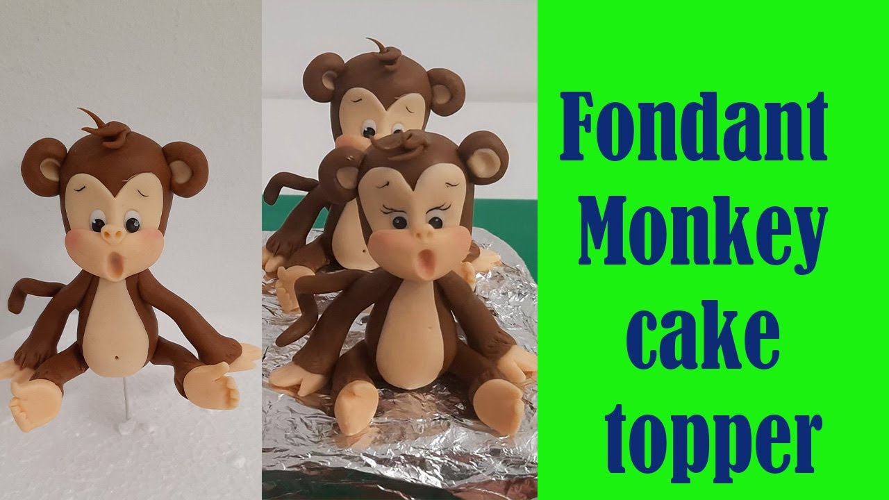How to Make Fondant Monkey Cake Topper Video Tutorial