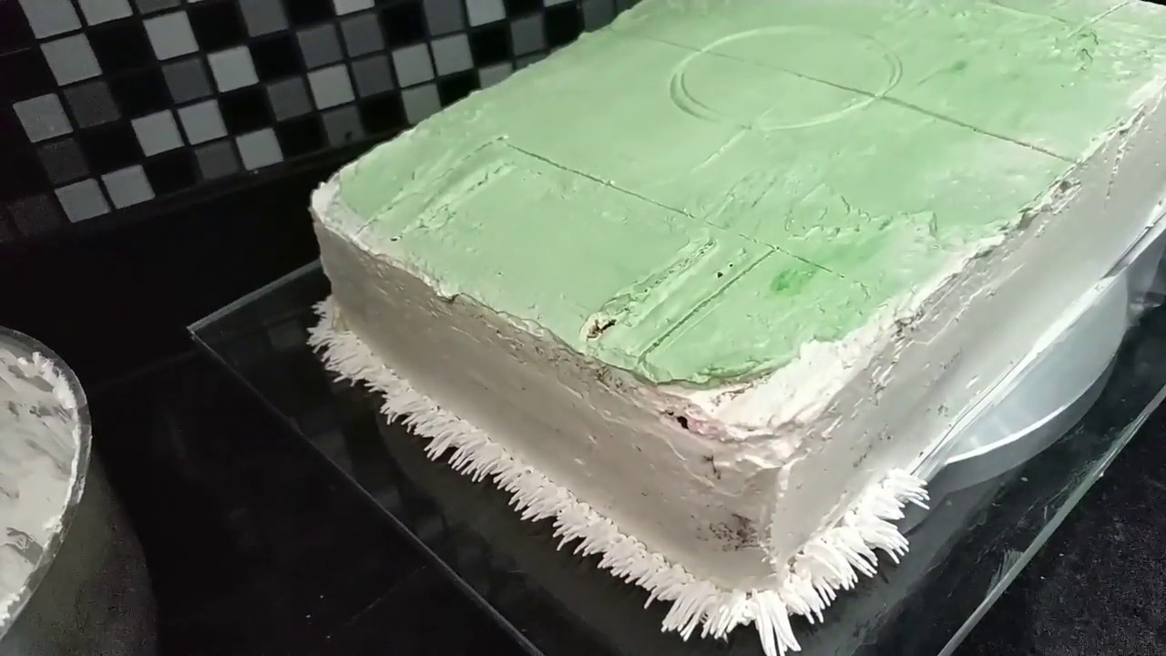 Decoração Bolo de futebol  degradê
