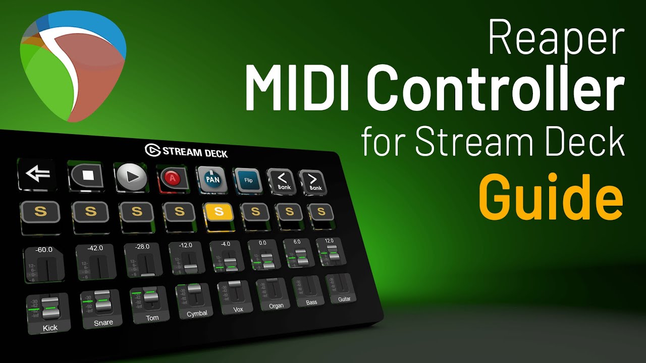 Руководство по MIDI-контроллеру Reaper для потоковой деки