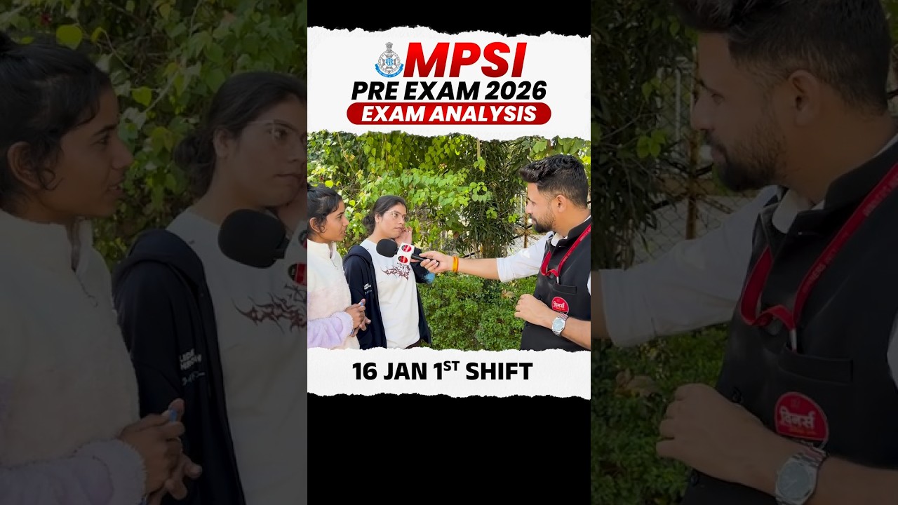 🚨 MP Sub-Inspector 2026 | MPSI Exam Analysis | 16 January 1st Shift Exam Analysis #MPSIExamAnalysis