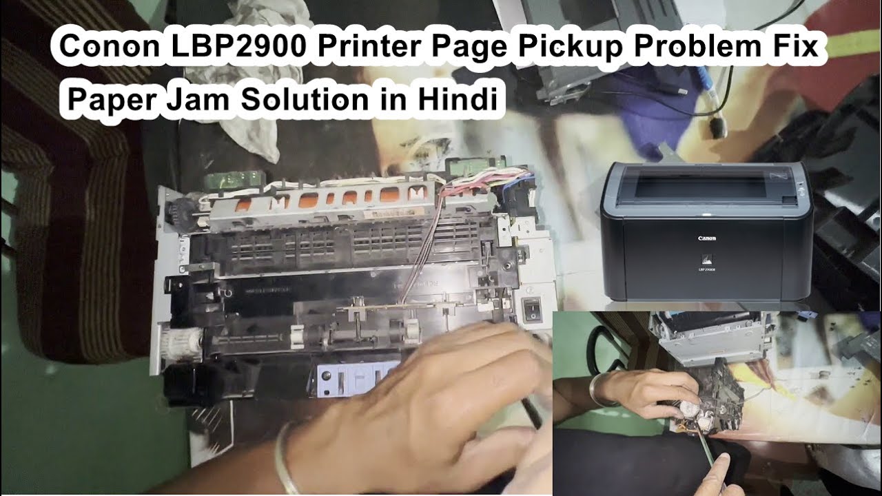 Canon LBP2900 Clutch Gear (Pickup Gear) Change,Replacing, Paper Pickup and Jam Problem Fix in hindi