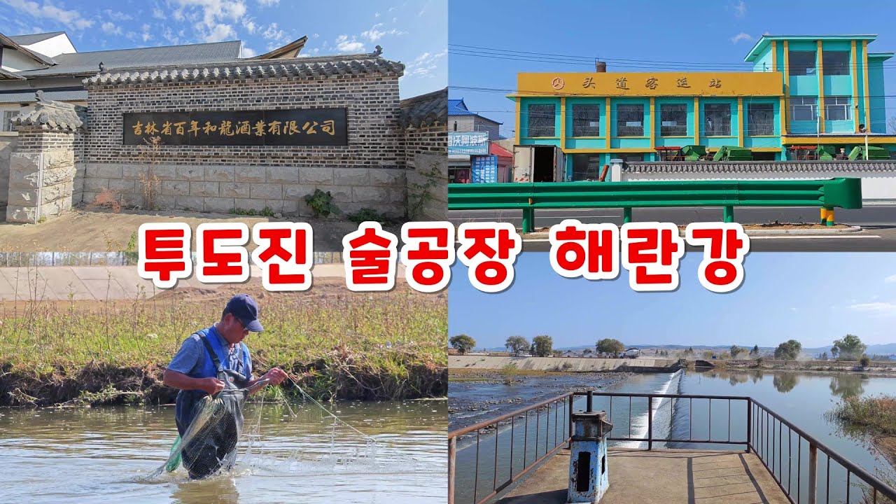 화룡시 투도진 술공장 진란촌 해란강 강변 산책 연변조선족자치주