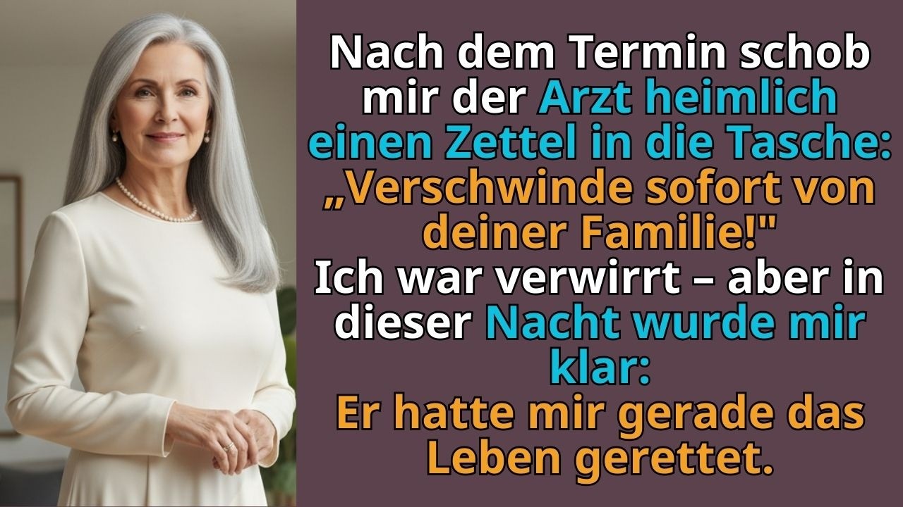 Der Arzt flüsterte: „Geh nicht nach Hause!“ In der Nacht erfuhr ich den schockierenden Grund…