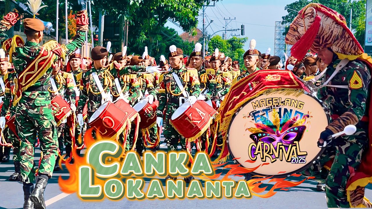 AMAZING🔥MARCHING BAND GSCL CANKA LOKANANTA AKADEMI MILITER  - MAGELANG ETHNO CARNIVAL 2025