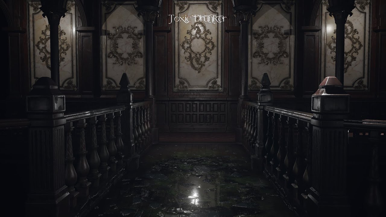 visit the corridor of the vampire mansion with the sound of rain outside | Dark academia playlist
