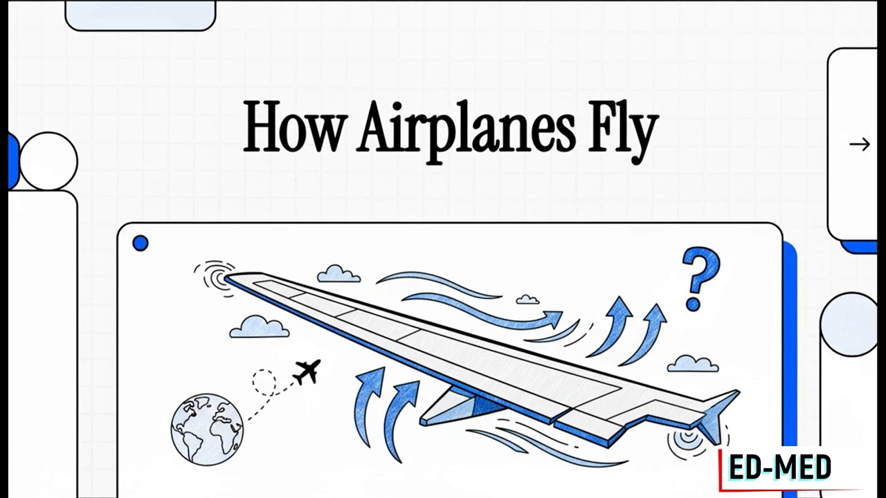 Why Don’t Airplanes Fall? ✈️ (Bernoulli’s Principle + Lift Explained Simply)