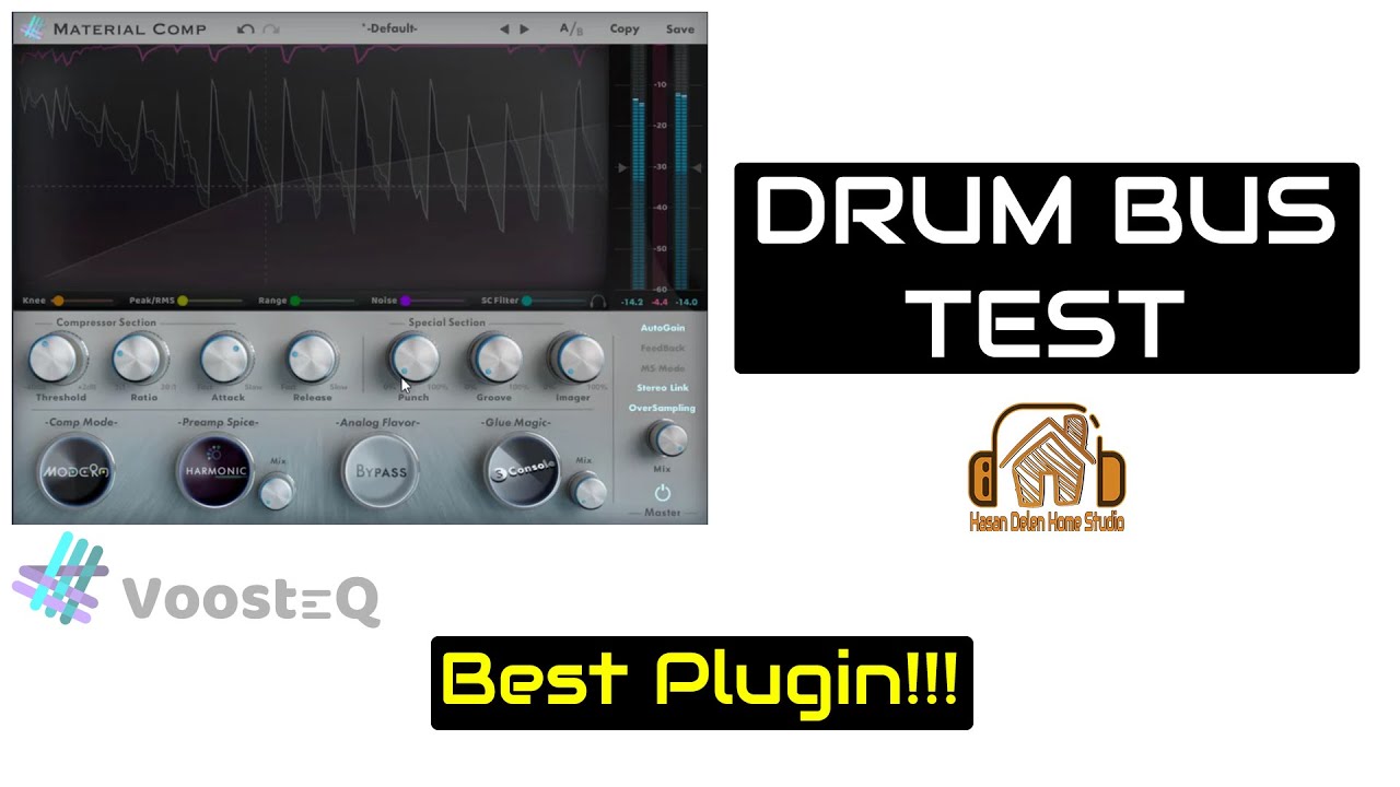 VoosteQ MaterialComp Plugin Demo - Drum Bus | VST Plugins
