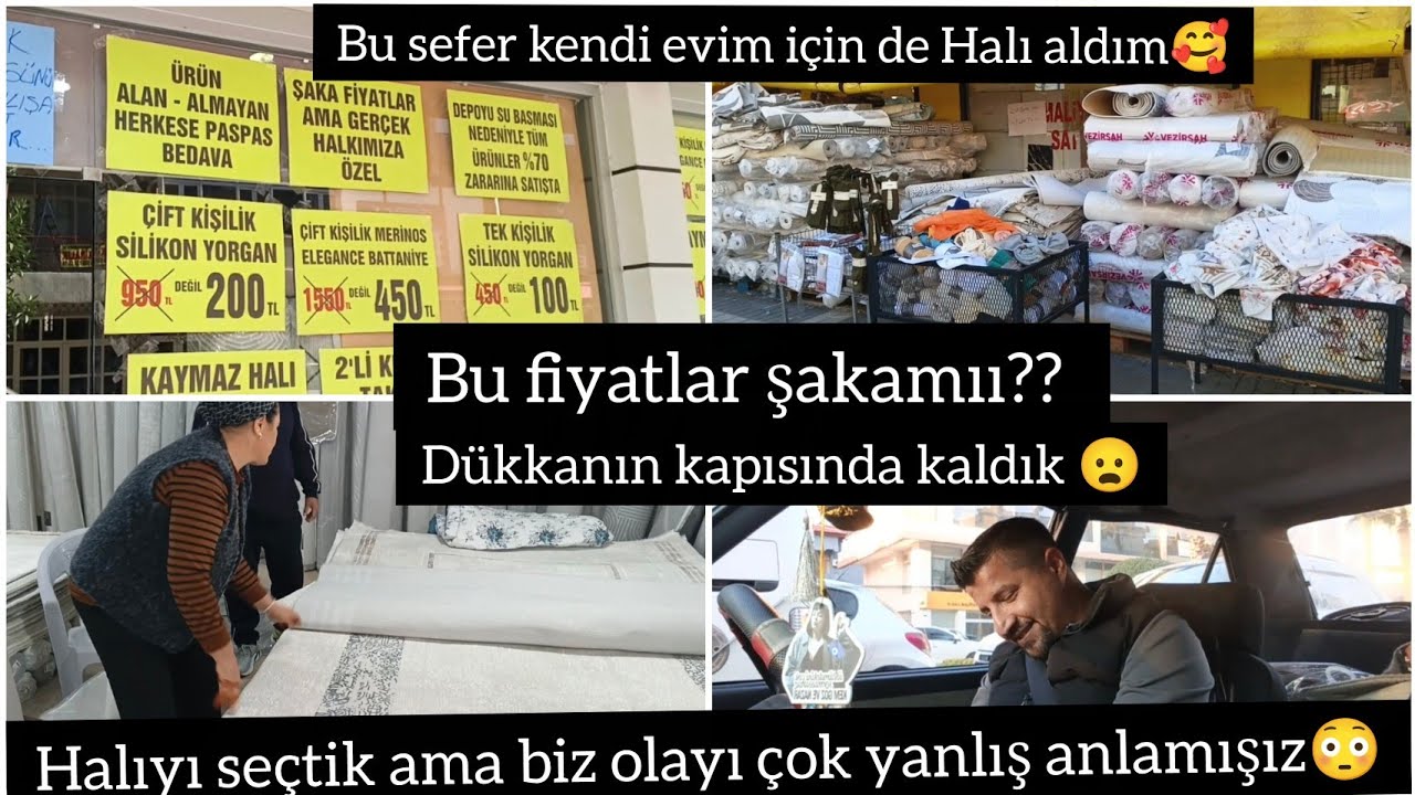 İKİMİZDE EVİMİZE HALI ALDIK👍HALICIDA NEREDEYSE OLAY &Ccedil;IKACAKTI😮BU FİYATLAR ŞAKA Mİİİİ😯