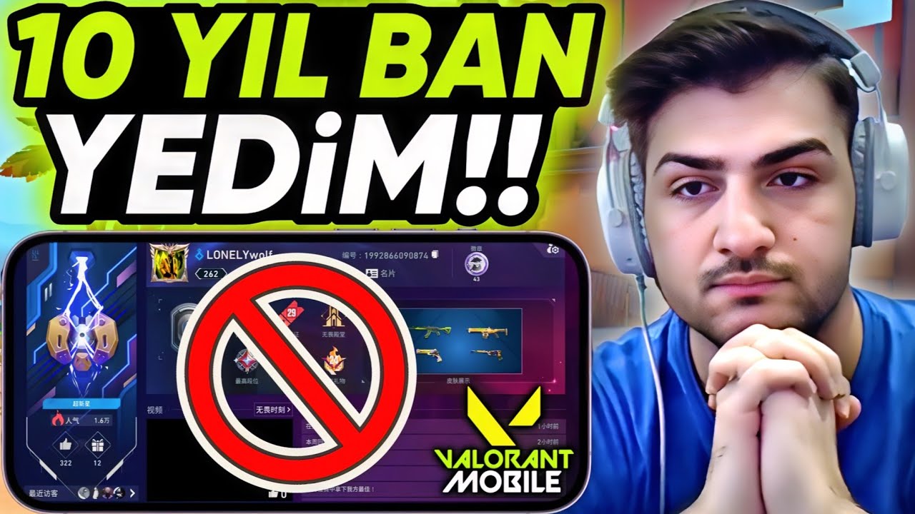 VALORANT Mobile Hesabım 10 YIL BANLANDI! ⁉️ Elveda... 👋