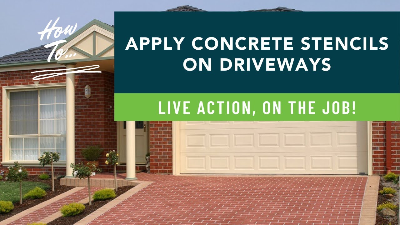 How To Apply Concrete Stencils On Driveways