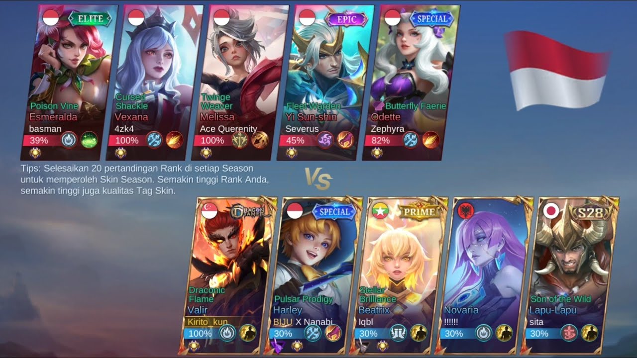 Mythic ranked using valir roam |MLBB Indonesia