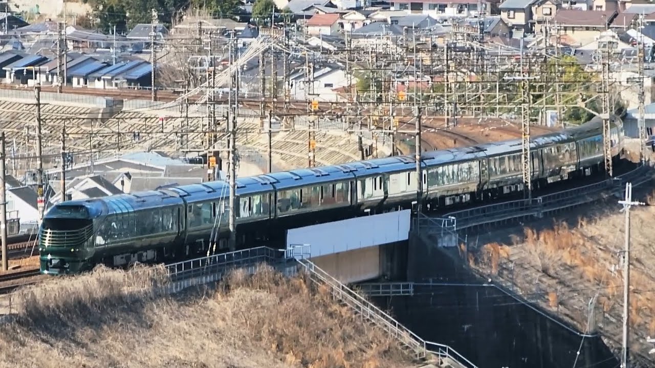 琵琶湖線 山科付近を走るトワイライトエクスプレス瑞風 試運転
