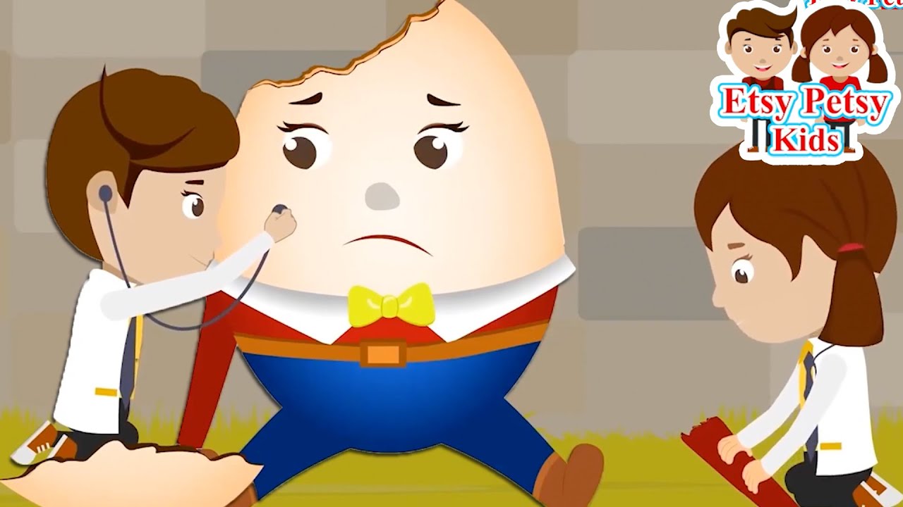 Humpty Dumpty Sat On The Wall Song | Etsy Petsy Kids Songs & Nursery Rhymes