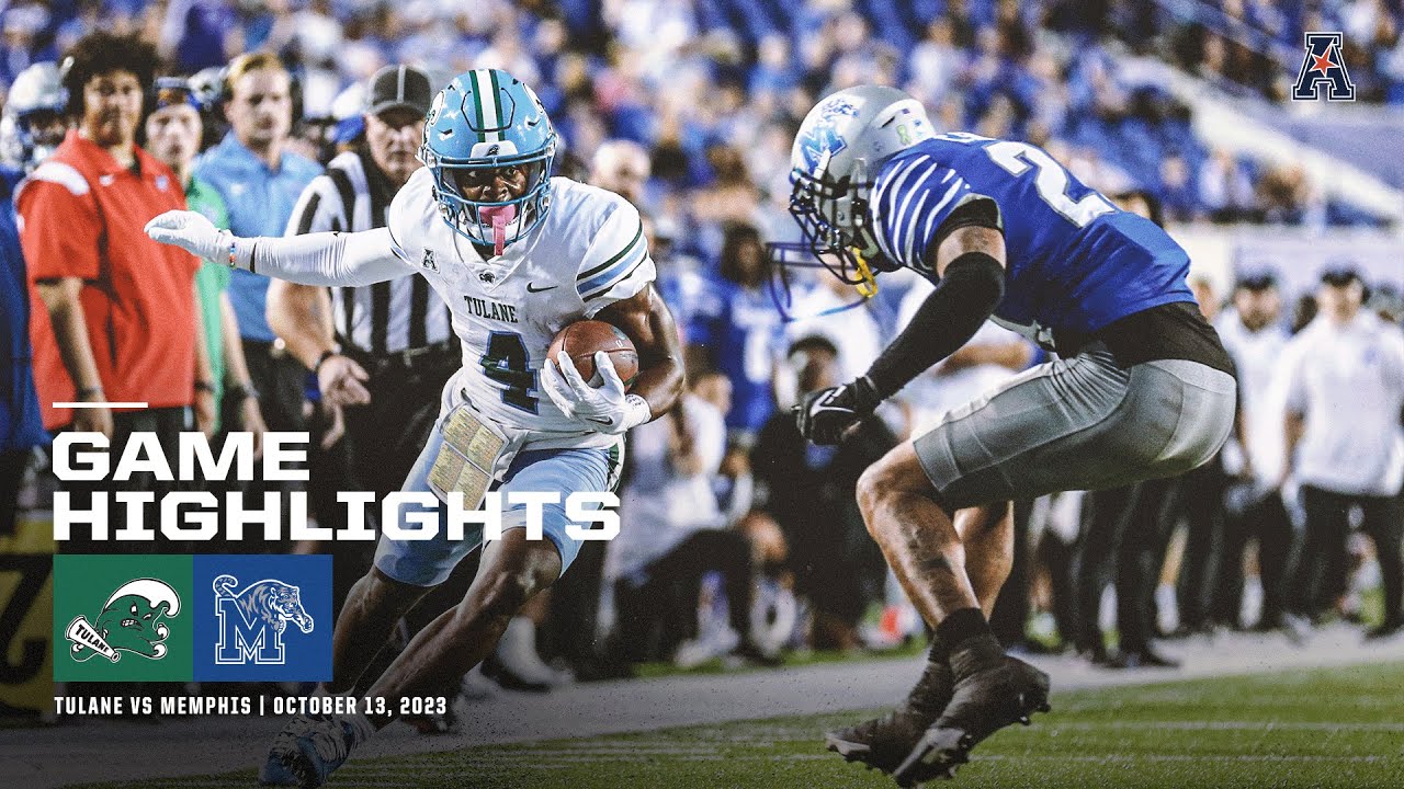 Game Highlights: Tulane 31, Memphis 21 Football (October 13, 2023)