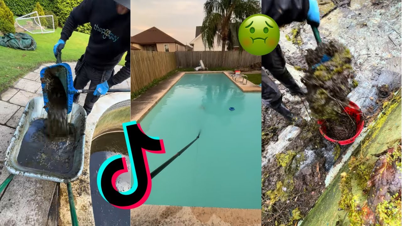 SATISFYING Pool Cleaning Tiktok Compilation ✨