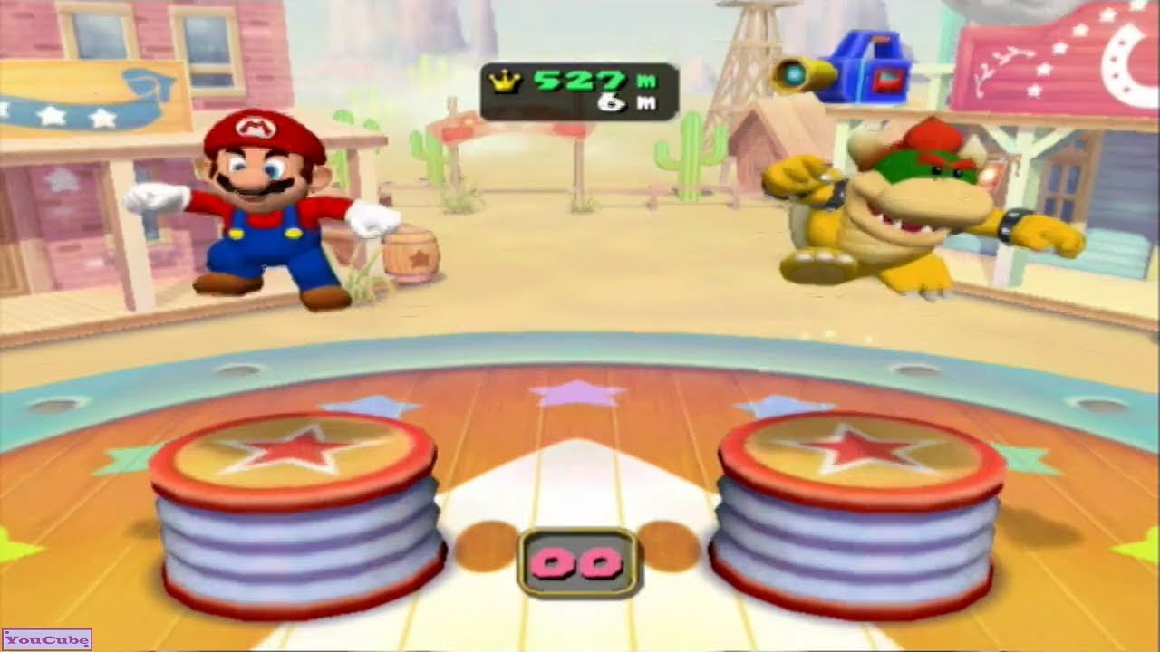 Mario Party 5 - Minigames - Duel - Pump 'n' Jump