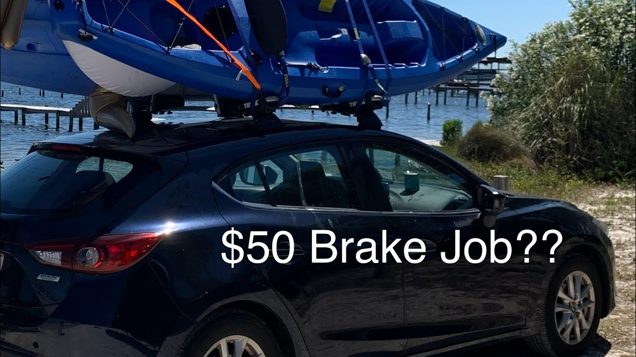 World’s cheapest brake job? $50 for front pads and rotors 2016 Mazda 3! 