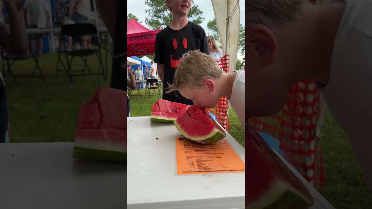 Watermelon Eating Contest #shorts #watermelon