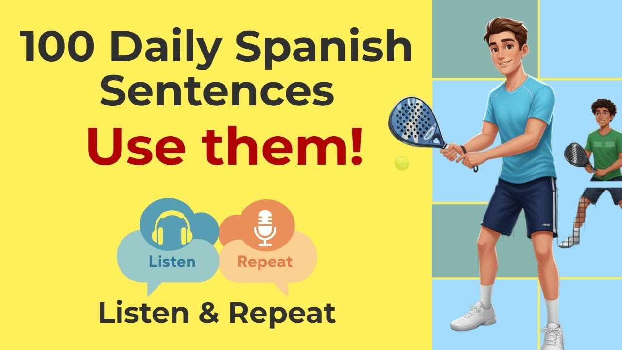 100 Daily Routine Spanish Sentences | Slow Shadowing Practice | A2 B1