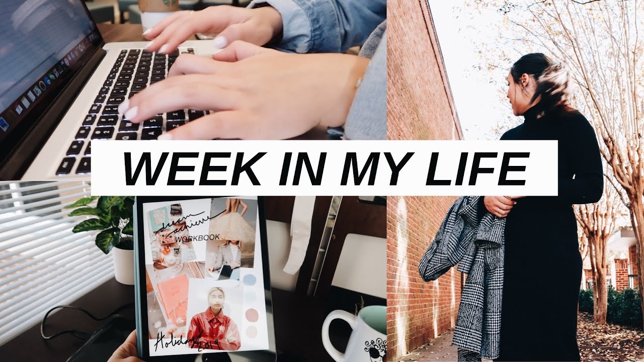 college week in my life | stressful days, holiday prep, dossier perfume unboxing