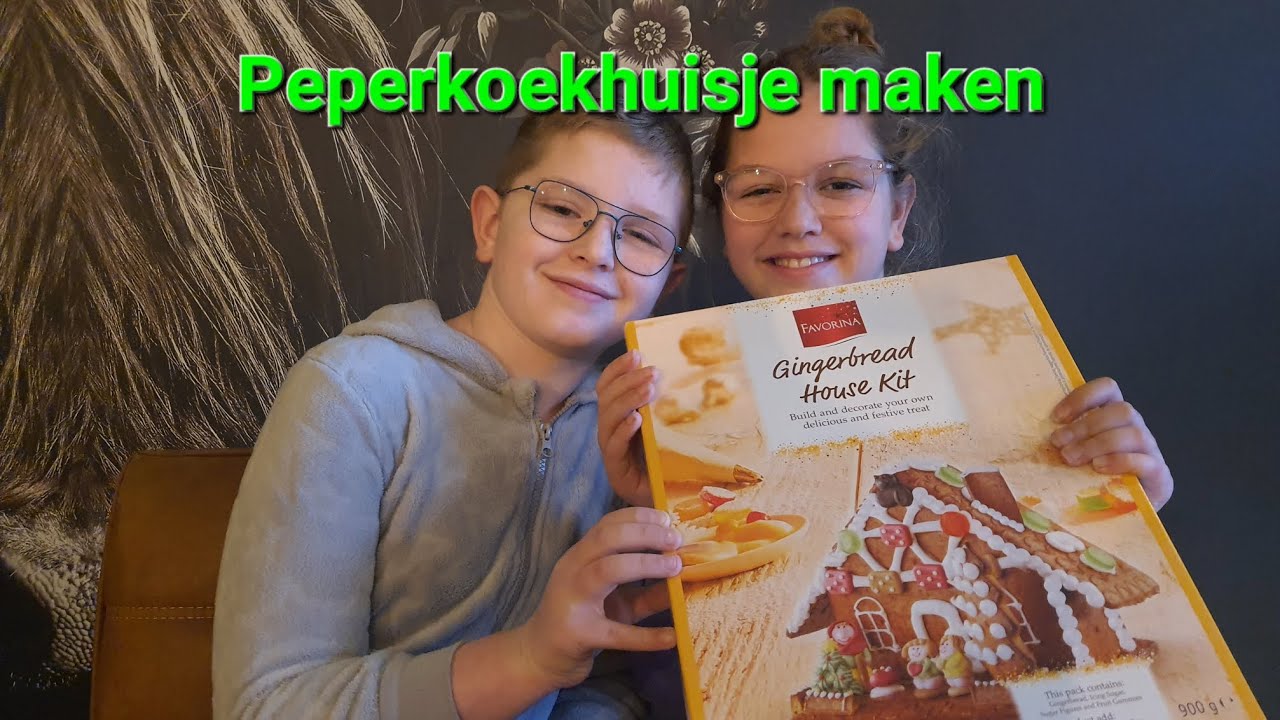 Wij maken een peperkoekhuisje! #gingerbread #kerst #lidl