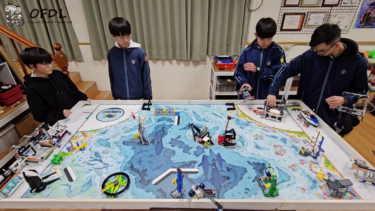 FLL 2024-2025 SUBMERGED Robot Game - 620 Points - OFDL Taiwan #spike #lego #pybricks