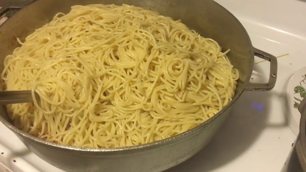 Haitian Spaghetti     (Ayisyen espagenti)  Haitian food
