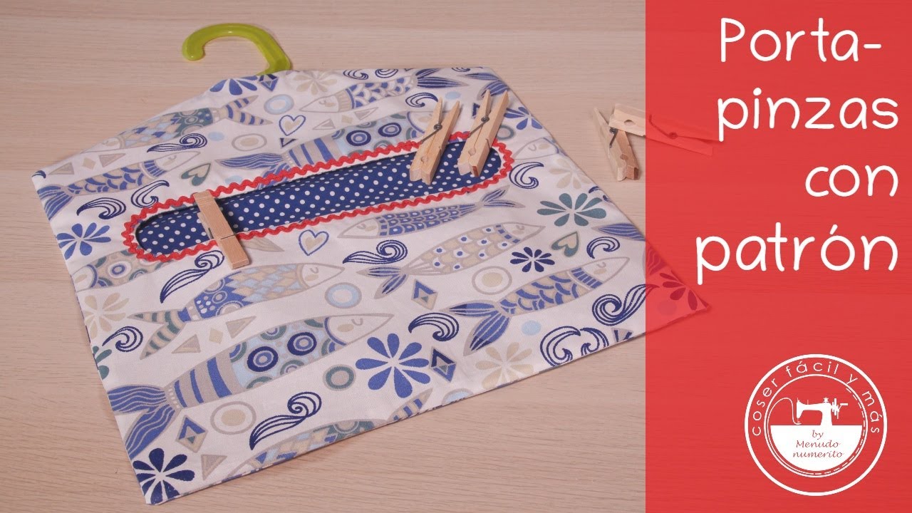 Bolsa para pinzas de la ropa, patrones gratis