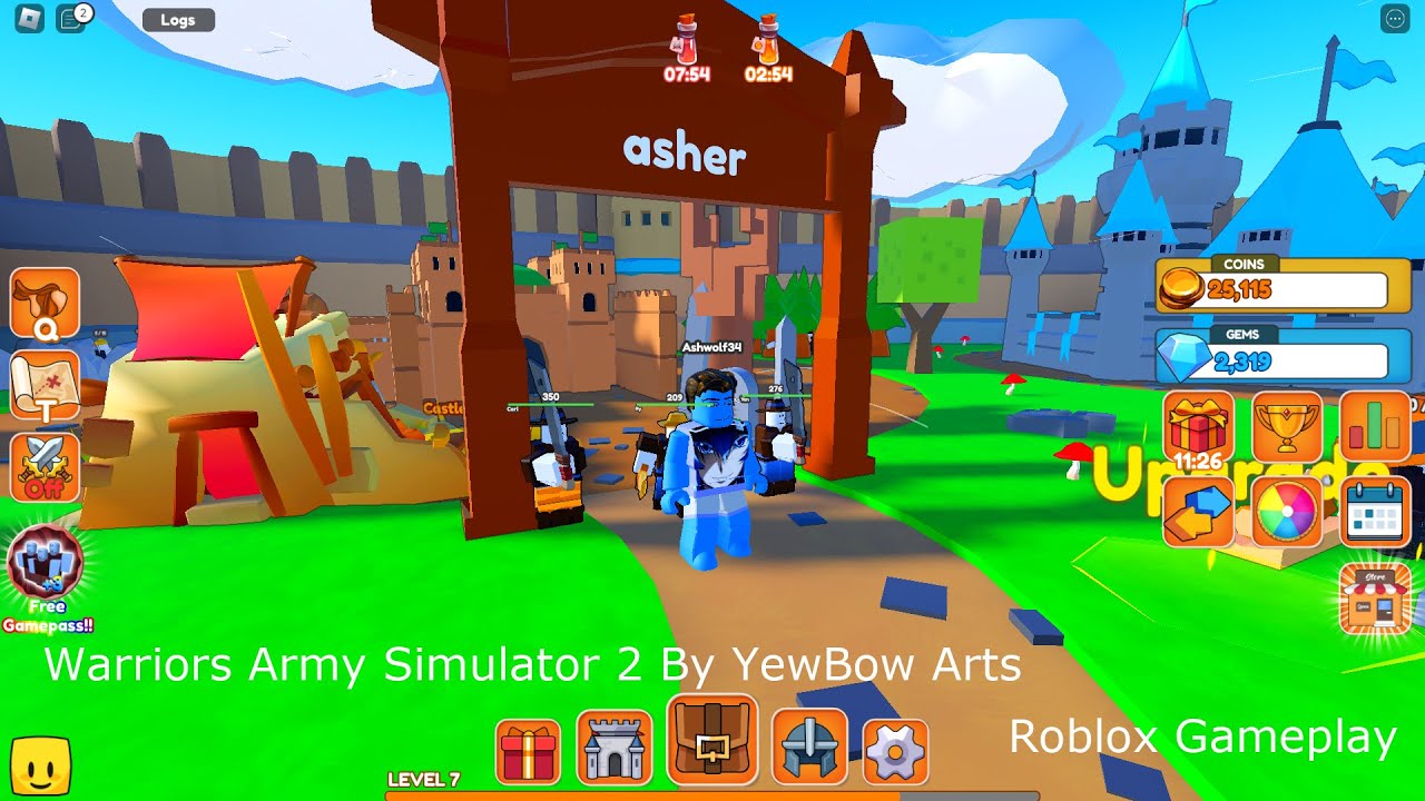 Warriors Army Simulator 2 By YewBow Arts (Roblox Gameplay)